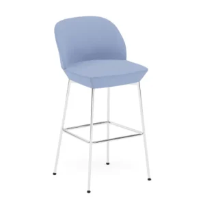 muuto Oslo barkruk chrome onderstel-Divina 676-Zithoogte 75 cm Bestseller