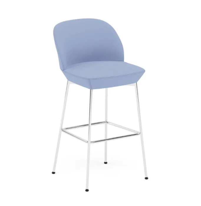muuto Oslo barkruk chrome onderstel-Divina 676-Zithoogte 75 cm Bestseller