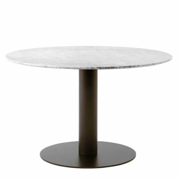 Laatste Versie &tradition In Between SK12 eettafel-Wit marmer-Gebronsd