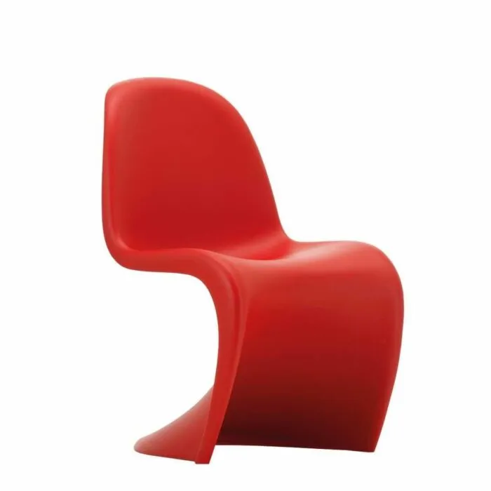 Veilige Betaling Vitra Panton Junior kinderstoel-Klassiek rood