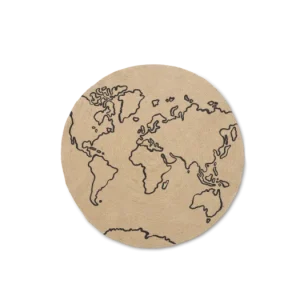 Rechtstreeks Van De Fabrikant Ferm Living Jute World vloerkleed-Ø 100 cm