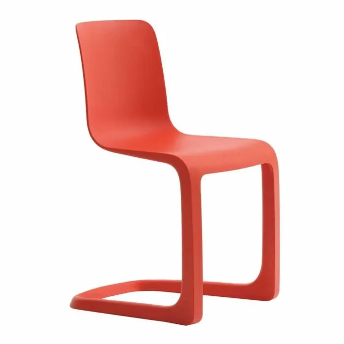 Vitra EVO-C stoel-Poppy rood Gratis Retour