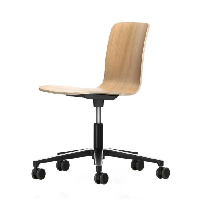 Vitra HAL Ply Studio bureaustoel-Eiken naturel Voordeelprijs