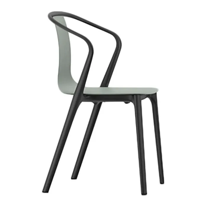 Hete Deal Vitra Belleville Armchair stoel-Moss grey