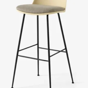 Speciale Aanbieding &tradition Rely HW87 barkruk - zwart onderstel-Re-Wool 0218