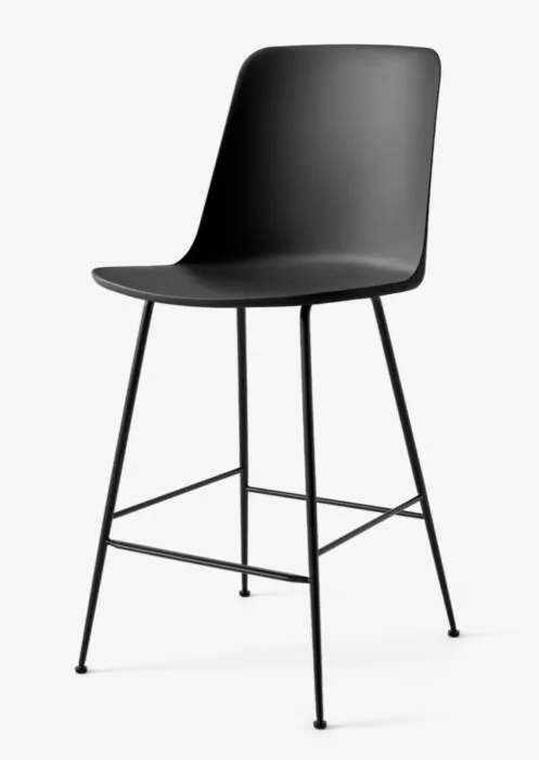 &tradition Rely HW91 barkruk - zwart onderstel-Black Gereduceerde Prijs
