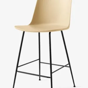 &tradition Rely HW91 barkruk - zwart onderstel-Beige sand Nieuw