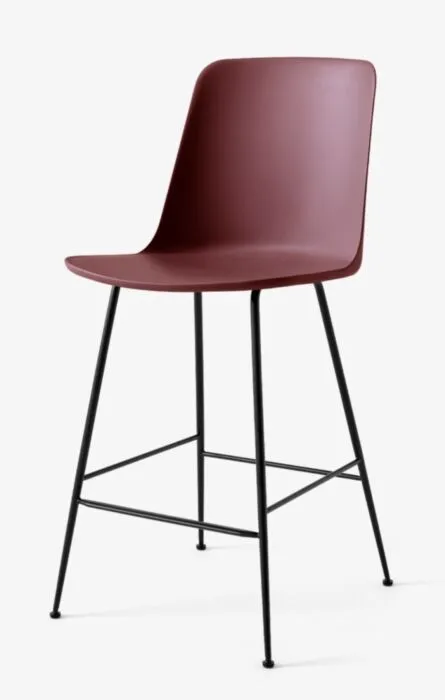 Lage Prijs &tradition Rely HW91 barkruk - zwart onderstel-Red Brown
