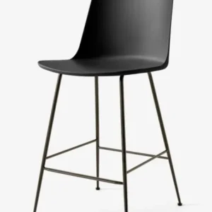 &tradition Rely HW91 barkruk - gebronsd onderstel-Black Aanbieding
