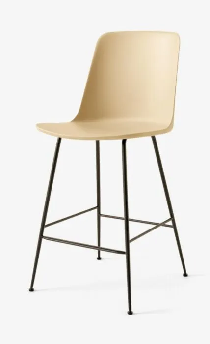 Betrouwbaar &tradition Rely HW91 barkruk - gebronsd onderstel-Beige sand