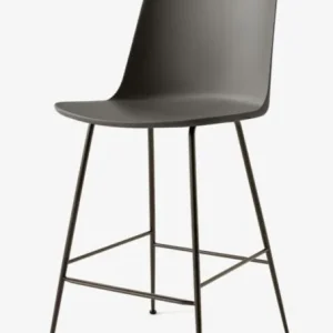 &tradition Rely HW91 barkruk - gebronsd onderstel-Stone grey Voordeelprijs