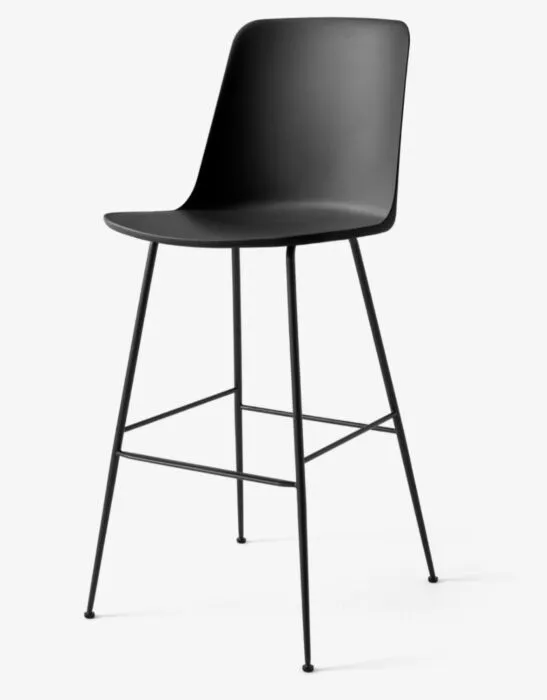 Hoge Kwaliteit &tradition Rely HW96 barkruk - zwart onderstel-Black