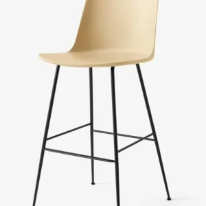 Betaalbaar &tradition Rely HW96 barkruk - zwart onderstel-Beige sand