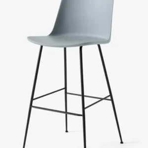 Express Levering &tradition Rely HW96 barkruk - zwart onderstel-Light blue