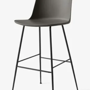 &tradition Rely HW96 barkruk - zwart onderstel-Stone grey Alleen Vandaag