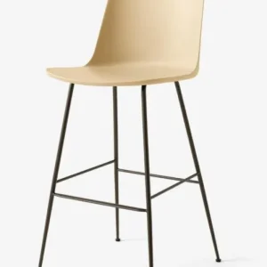 &tradition Rely HW96 barkruk - gebronsd onderstel-Beige sand Premium