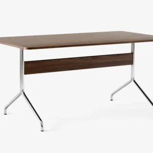 &tradition Pavilion AV18 bureau-Walnoot-Chrome Hoge Kwaliteit
