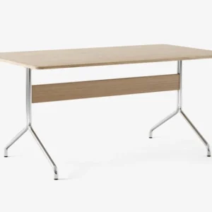 Koop Vandaag &tradition Pavilion AV18 bureau-Eiken-Chrome