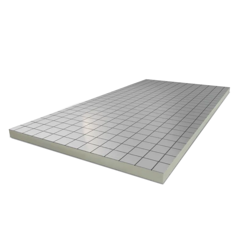 PIR 2-zijdig Aluminium 2400x1200x140mm Rd 6.36 (=2,88 m²) Finale Uitverkoop