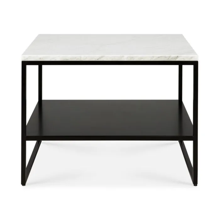 Op = Op Ethnicraft Stone bijzettafel-White Carrara