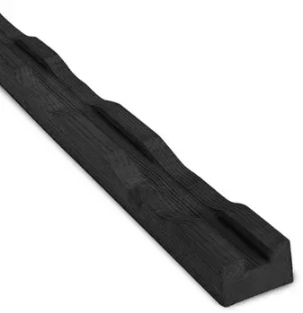 Zwarte ventilatielat, geïmpregneerd vuren 2400x50x32mm Meest Verkocht