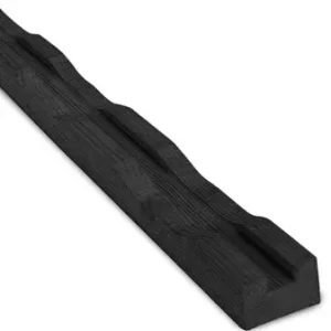 Gratis Retour Zwarte ventilatielat, geïmpregneerd vuren 2400x50x22mm