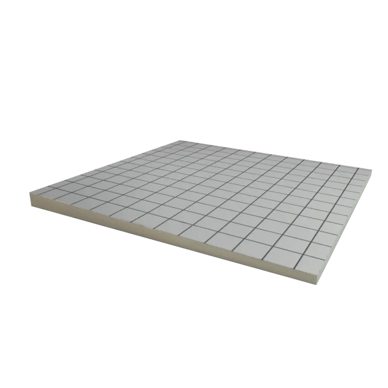 Seizoensaanbieding PIR afschot 2-zijdig aluminium 1200x1200x90/100mm Rd 4.05/4.50 (=1,44 m²)