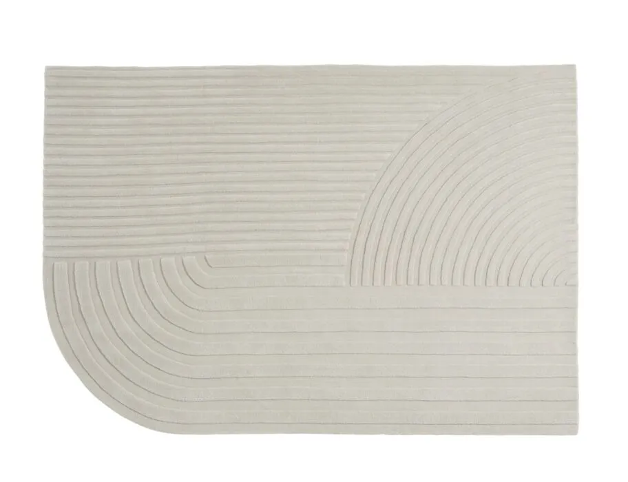 Korting Muuto Relevo vloerkleed-170x240 cm-Off-white