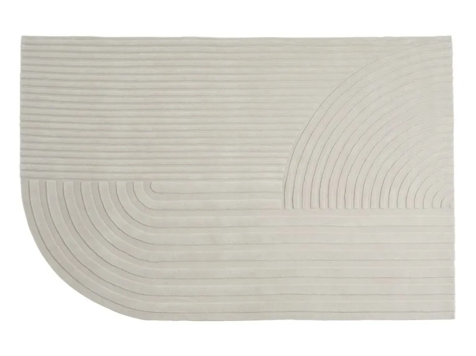 Uitverkoop Muuto Relevo vloerkleed-200x300 cm-Off-white
