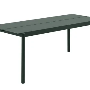 Laatste Versie muuto Linear tafel 200x75 cm-Donker groen