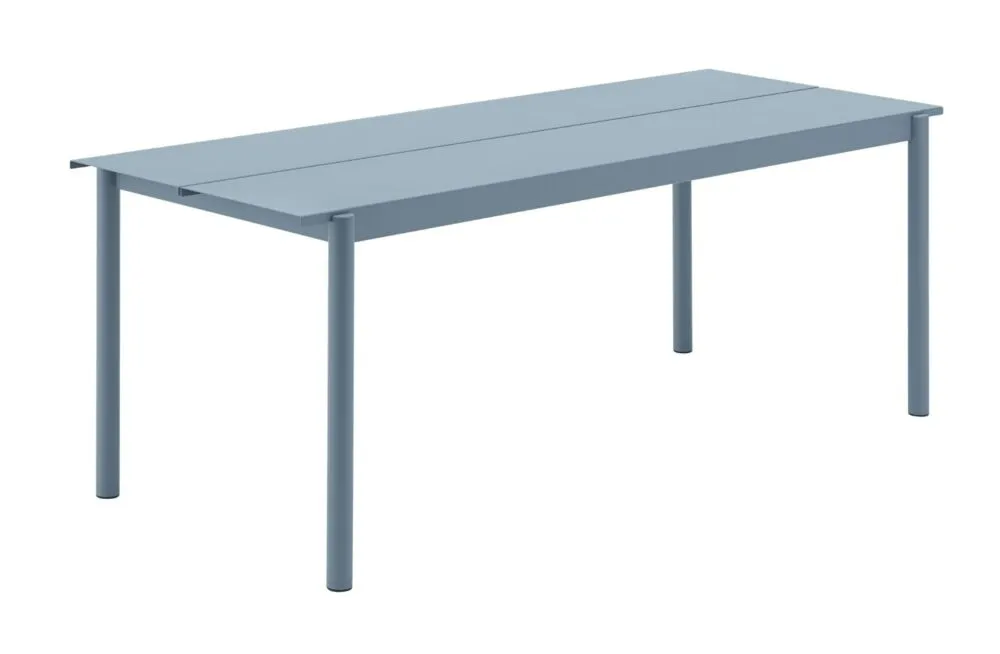Finale Uitverkoop muuto Linear tafel 200x75 cm-Pale blue