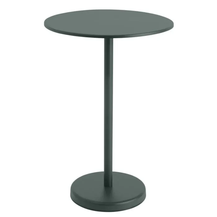 muuto Linear Steel rond hoog-Donker groen Koop Vandaag