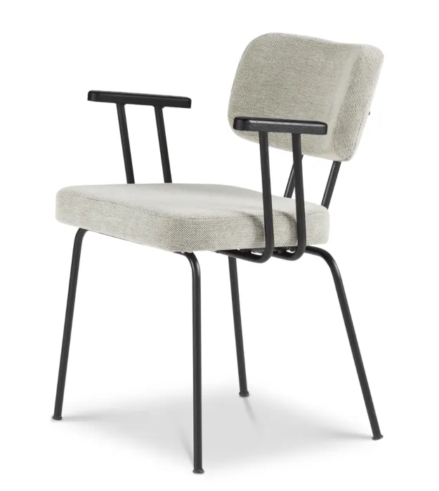 Dyyk Ted eetkamerstoel - Portofino-Multigrey/Black Finale Uitverkoop