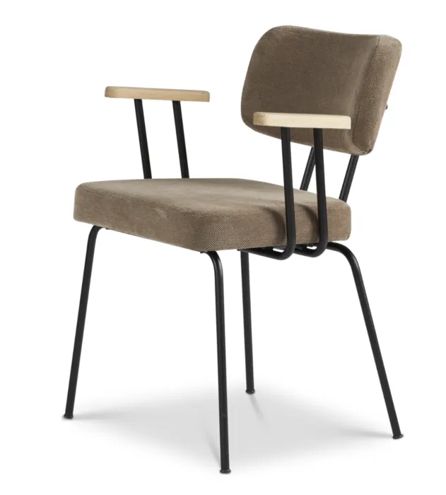 Dyyk Ted eetkamerstoel - Portofino-Brown/Groove Beperkt Aanbod