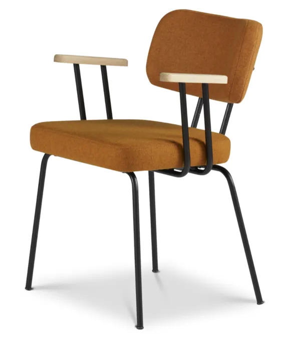 Dyyk Ted eetkamerstoel - New Wool-Marroc/Groove Snelle Levering