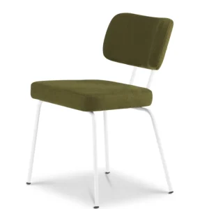 Dyyk Ted stoel - New Wool- wit onderstel-Green Tijdelijk Beschikbaar