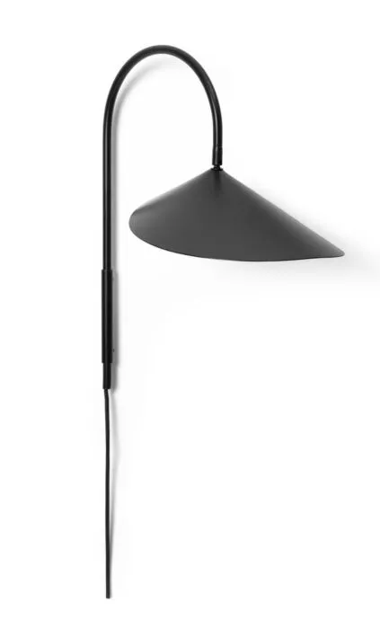 Direct Verzonden Ferm Living Arum Swivel kort wandlamp-Black