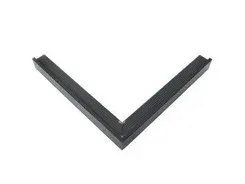 Direct Beschikbaar Zwarte aluminium daktrim buitenhoek incl. 1 verbindingsplaat 45x45x800mm