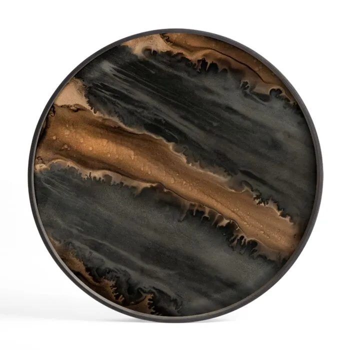 Ethnicraft Organic glazen dienblad - Bronze Beste Prijs