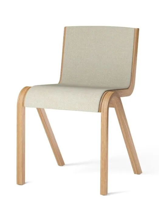 Audo Copenhagen Ready gestoffeerde eetkamerstoel - Natural Oak-Hallingdal 200 Weekendaanbieding