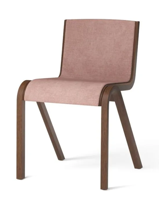 Finale Uitverkoop Audo Copenhagen Ready gestoffeerde eetkamerstoel - Red Stained Oak-Canvas 356