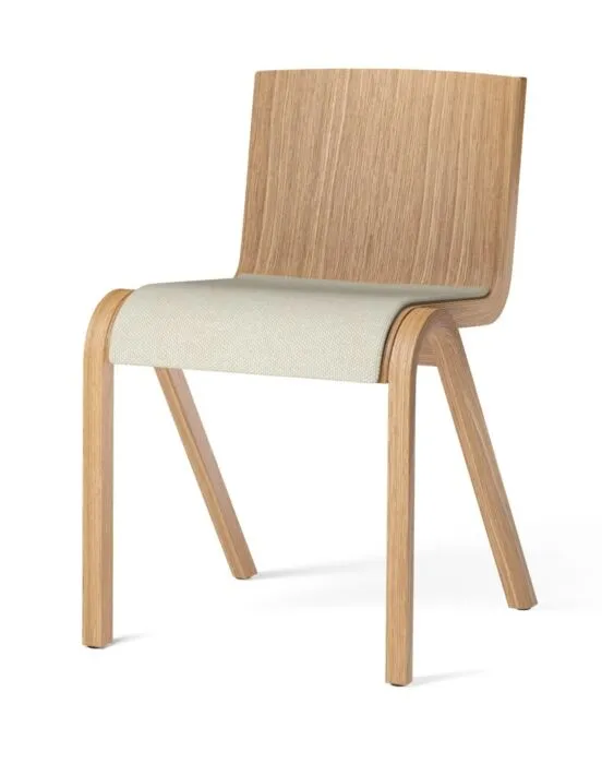 Favoriet Audo Copenhagen Ready eetkamerstoel - gestoffeerde zitting - Natural Oak-Hallingdal 200