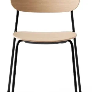 Direct Beschikbaar Audo Copenhagen Co eetkamerstoel- Black-Natural Oak