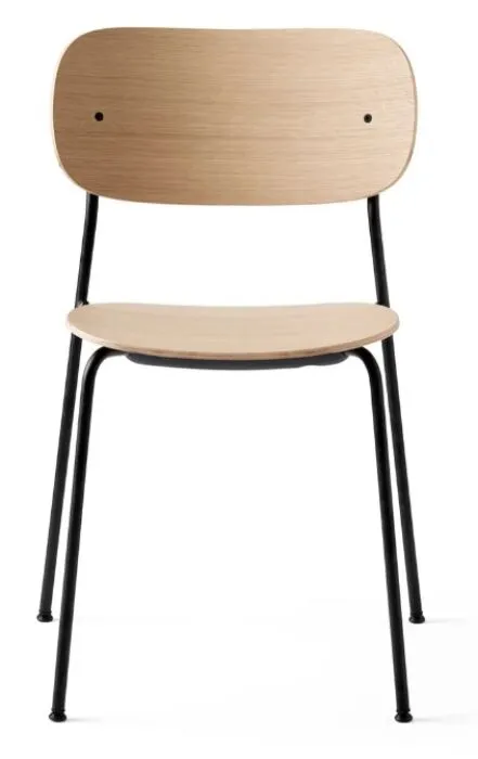 Direct Beschikbaar Audo Copenhagen Co eetkamerstoel- Black-Natural Oak