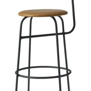 Audo Copenhagen Afteroom gestoffeerde barkruk-Dunes Cognac Premium