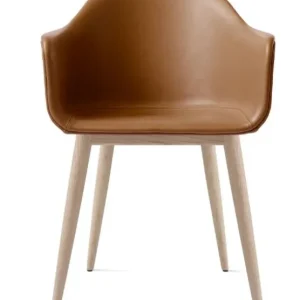 Audo Copenhagen Harbour gestoffeerde eetkamerstoel - Natural Oak-Dakar 0250 Meest Verkocht