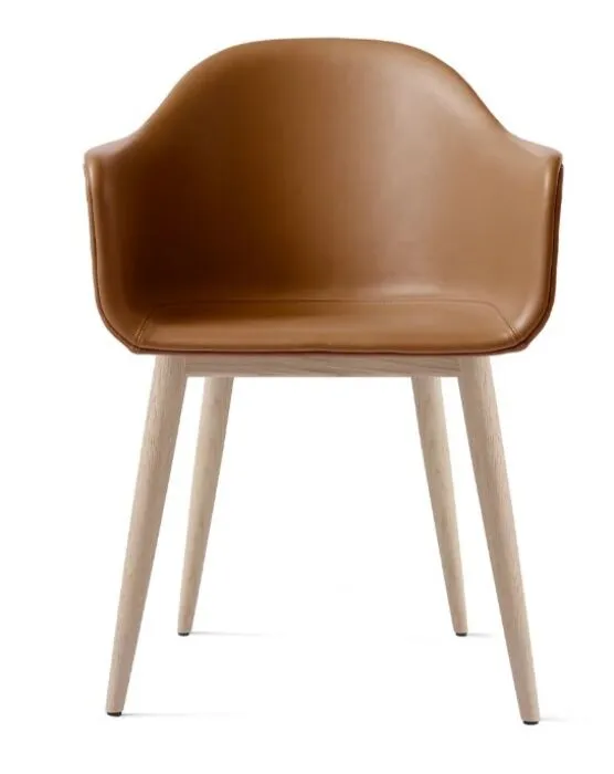 Audo Copenhagen Harbour gestoffeerde eetkamerstoel - Natural Oak-Dakar 0250 Meest Verkocht