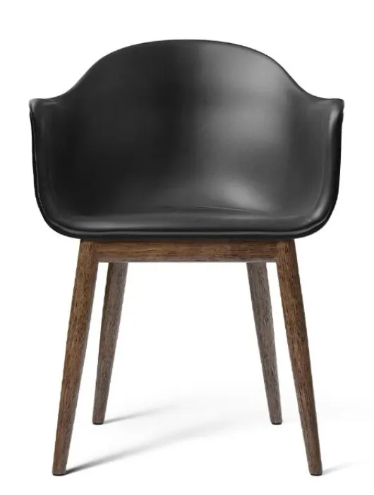 Audo Copenhagen Harbour gestoffeerde eetkamerstoel - Dark Stained Oak-Dakar 0842 Gereduceerde Prijs