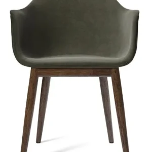 Audo Copenhagen Harbour gestoffeerde eetkamerstoel - Dark Stained Oak-Fiord 961 Veilige Betaling