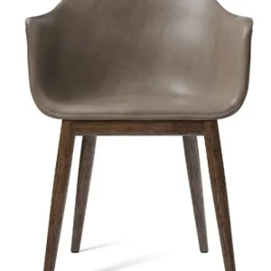 Speciale Aanbieding Audo Copenhagen Harbour gestoffeerde eetkamerstoel - Dark Stained Oak-Dakar 0311